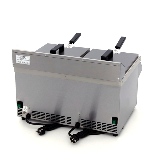 Maxima Gastro Fritteuse - 2 x 8 l - 2 Körbe - mit Ablasshahn - Induktion 3 Maxima Gastro Fritteuse - 2 x 8 l - 2 Körbe - mit Ablasshahn - Induktion