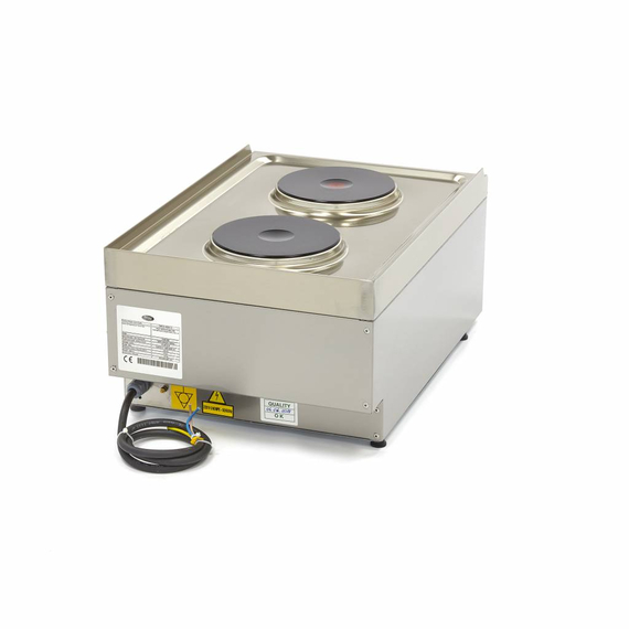 Maxima Gastro Kochfeld - 2 Brenner - Einzeleinheit - 60 cm Tief - Elektrisch 3 Maxima Gastro Kochfeld - 2 Brenner - Einzeleinheit - 60 cm Tief - Elektrisch