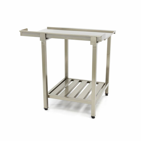 Maxima Gastro Geschirrspültisch - 120 x 75 cm - links - mit Backsplash und Lagerregal 3 Maxima Gastro Geschirrspültisch - 120 x 75 cm - links - mit Backsplash und Lagerregal
