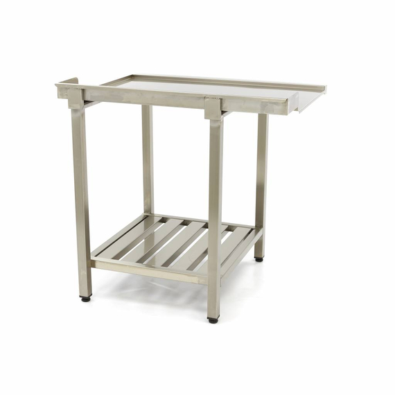 Maxima Gastro Geschirrspültisch - 120 x 75 cm - rechts - mit Backsplash und Lagerregal 3 Maxima Gastro Geschirrspültisch - 120 x 75 cm - rechts - mit Backsplash und Lagerregal
