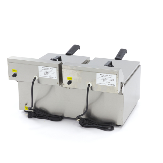 Maxima Gastro Fritteuse - 2 x 11 l - 2 Körbe - Bis zu 2,8 kg Pommes Frites 3 Maxima Gastro Fritteuse - 2 x 11 l - 2 Körbe - Bis zu 2,8 kg Pommes Frites