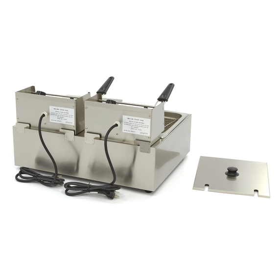 Maxima Gastro Fritteuse - 2 x 6 l - 2 Körbe - Bis zu 2,4 kg Pommes Frites 3 Maxima Gastro Fritteuse - 2 x 6 l - 2 Körbe - Bis zu 2,4 kg Pommes Frites