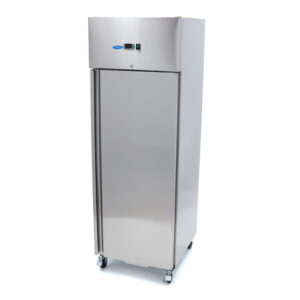 Maxima Gastro Gefrierschrank - 400 l - 3 Einstellbare Regale - Rostfreier Stahl - auf Rädern