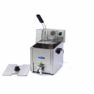 Maxima Gastro Fritteuse - 8 l - 1 Korb - mit Ablasshahn