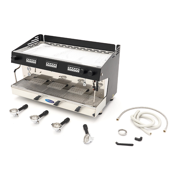 Maxima Gastro Espressomaschine - 3 Kolben - 540 Tassen pro Stunde 9 Maxima Gastro Espressomaschine - 3 Kolben - 540 Tassen pro Stunde