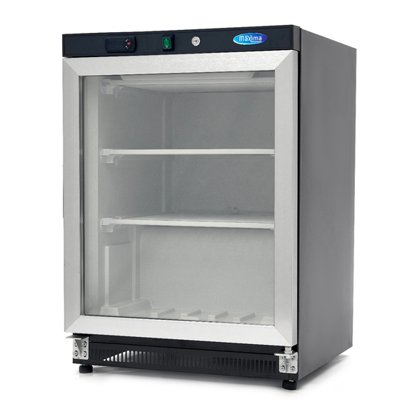 Maxima Gastro Gefrierschrank - 200 l - Schwarz - mit Glastür Maxima Gastro Gefrierschrank - 200 l - Schwarz - mit Glastür