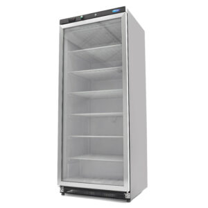 Maxima Gastro Gefrierschrank - 600 l - Schwarz - mit Glastür