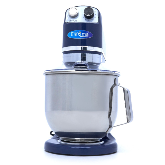 Maxima Gastro Planetenmischer - 7 l - Bis zu 2 kg Teig - Stahlblau 1 Maxima Gastro Planetenmischer - 7 l - Bis zu 2 kg Teig - Stahlblau
