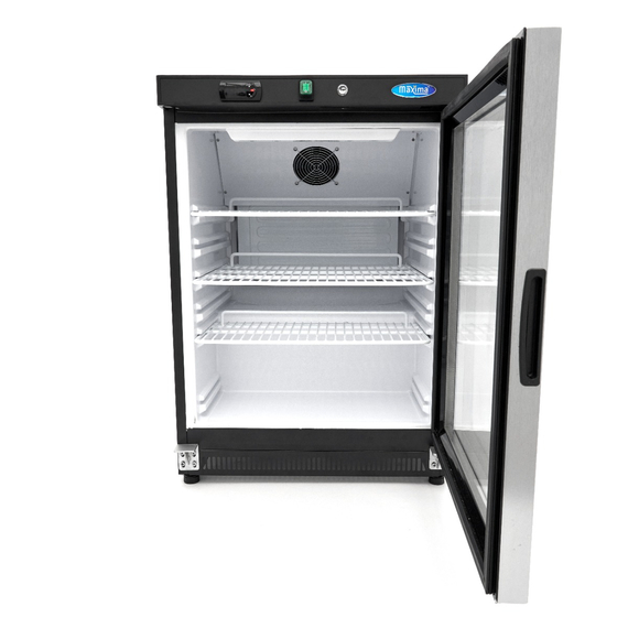 Maxima Gastro Kühlschrank - 200 l - Schwarz - mit Glastür 4 Maxima Gastro Kühlschrank - 200 l - Schwarz - mit Glastür