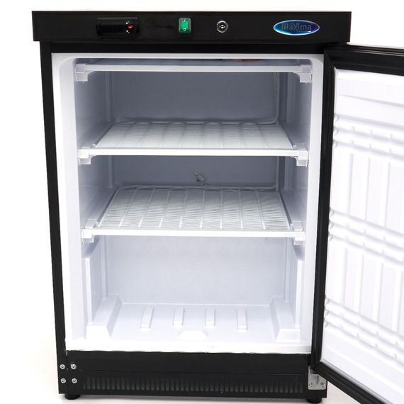 Maxima Gastro Gefrierschrank - 200 l - 2 Feste Regale - Schwarz 4 Maxima Gastro Gefrierschrank - 200 l - 2 Feste Regale - Schwarz