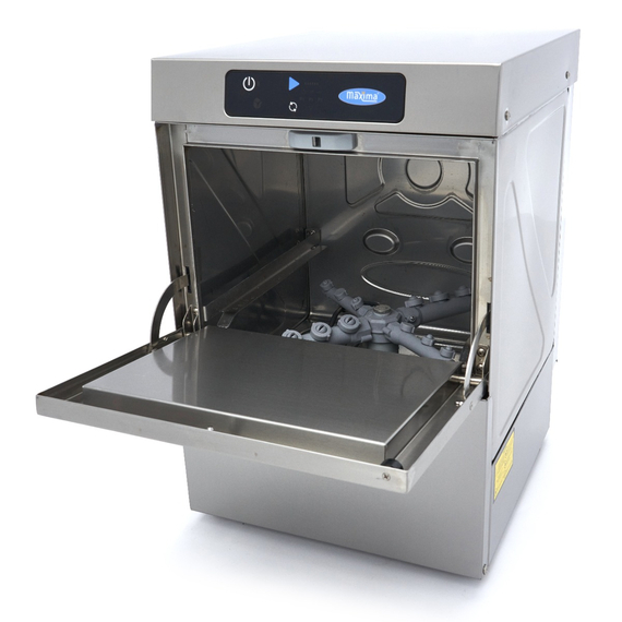 Maxima Gastro Gläserspülermaschine - 35 x 35 cm - mit Spülenhilfepumpe - Digital Anzeige - 230 V 8 Maxima Gastro Gläserspülermaschine - 35 x 35 cm - mit Spülenhilfepumpe - Digital Anzeige - 230 V