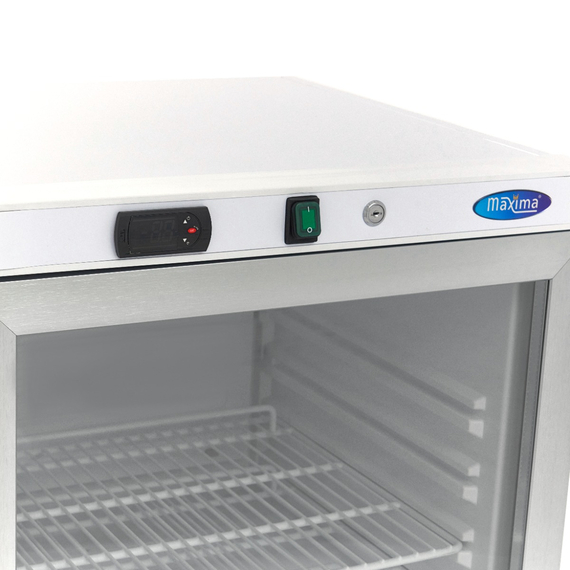 Maxima Gastro Kühlschrank - 200 l - Weiß - mit Glastür 5 Maxima Gastro Kühlschrank - 200 l - Weiß - mit Glastür