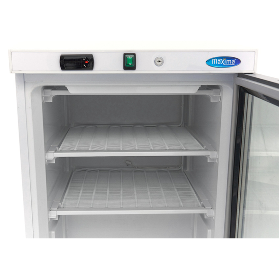 Maxima Gastro Gefrierschrank - 200 l - Weiß - mit Glastür 4 Maxima Gastro Gefrierschrank - 200 l - Weiß - mit Glastür