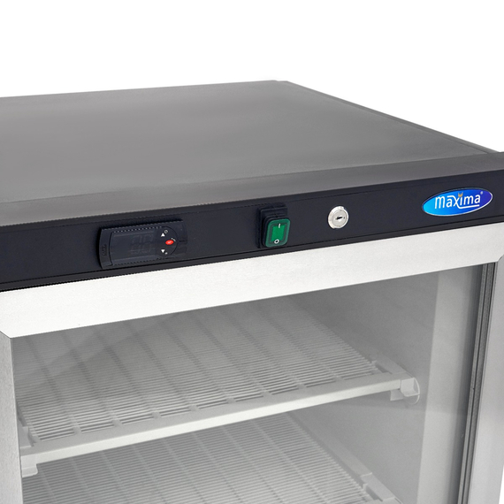 Maxima Gastro Gefrierschrank - 200 l - Schwarz - mit Glastür 5 Maxima Gastro Gefrierschrank - 200 l - Schwarz - mit Glastür