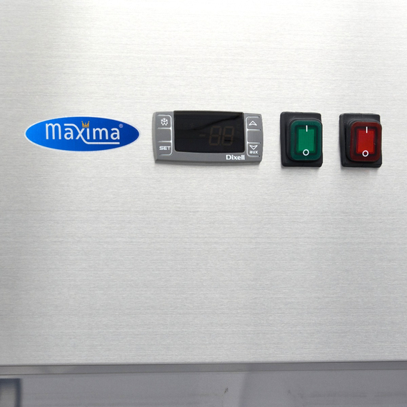 Maxima Gastro Gefrierschrank - 1400 l - 6 Einstellbare Regale (2/1 GN) - Rostfreier Stahl - mit Glastüren 2 Maxima Gastro Gefrierschrank - 1400 l - 6 Einstellbare Regale (2/1 GN) - Rostfreier Stahl - mit Glastüren