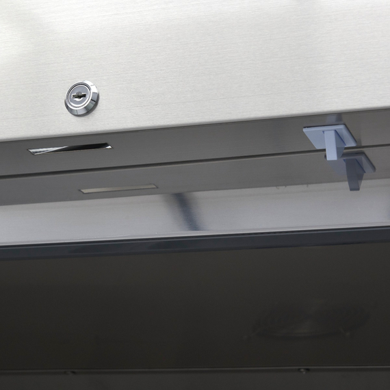 Maxima Gastro Gefrierschrank - 1200 l - 6 Einstellbare Regale (2/1 GN) - Rostfreier Stahl - mit Glastür 7 Maxima Gastro Gefrierschrank - 1200 l - 6 Einstellbare Regale (2/1 GN) - Rostfreier Stahl - mit Glastür