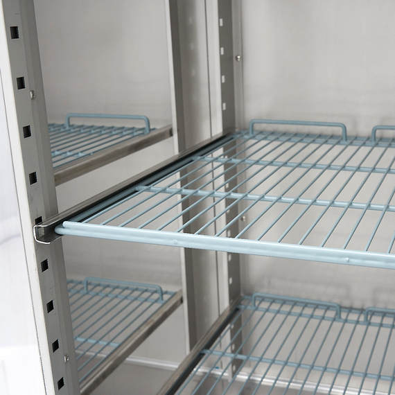 Maxima Gastro Gefrierschrank - 1200 l - 6 Einstellbare Regale (2/1 GN) - Rostfreier Stahl - mit Glastür 9 Maxima Gastro Gefrierschrank - 1200 l - 6 Einstellbare Regale (2/1 GN) - Rostfreier Stahl - mit Glastür