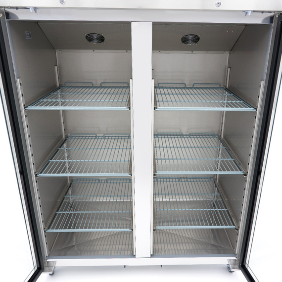 Maxima Gastro Kühlschrank - 1200 l - 6 Einstellbare Regale (2/1 GN) - Rostfreier Stahl - mit Glastür 8 Maxima Gastro Kühlschrank - 1200 l - 6 Einstellbare Regale (2/1 GN) - Rostfreier Stahl - mit Glastür