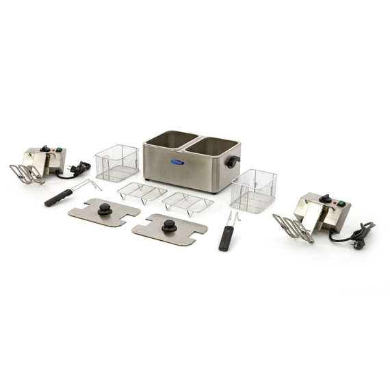 Maxima Gastro Fritteuse - 2 x 4 l - 2 Körbe - Bis zu 2 kg Pommes Frites 5 Maxima Gastro Fritteuse - 2 x 4 l - 2 Körbe - Bis zu 2 kg Pommes Frites