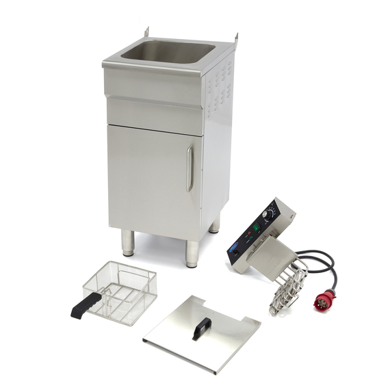 Maxima Gastro Fritteuse - 16 l - 1 Korb - mit Ablasshahn und Ständer - 400V 7 Maxima Gastro Fritteuse - 16 l - 1 Korb - mit Ablasshahn und Ständer - 400V