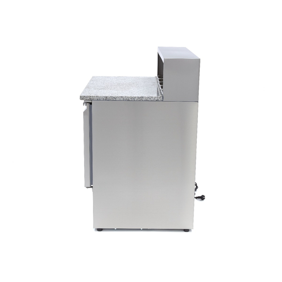 Maxima Gastro Pizzakühltisch - 90 cm - 2 Türen - Passt 5 x 1/6 GN - inkl. Edelstahlabdeckung 2 Maxima Gastro Pizzakühltisch - 90 cm - 2 Türen - Passt 5 x 1/6 GN - inkl. Edelstahlabdeckung