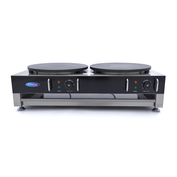 Maxima Gastro Crepes Maker - Doppelte Crepes - 2 x 40 cm - inkl. Teigverteiler 4 Maxima Gastro Crepes Maker - Doppelte Crepes - 2 x 40 cm - inkl. Teigverteiler