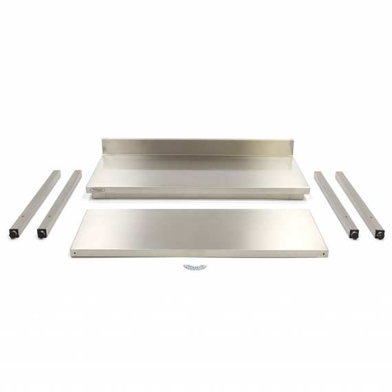 Maxima Gastro Edelstahltisch - 200 x 60 cm - Einstellbare Höhe - mit Backsplash und Lagerregal 3 Maxima Gastro Edelstahltisch - 200 x 60 cm - Einstellbare Höhe - mit Backsplash und Lagerregal