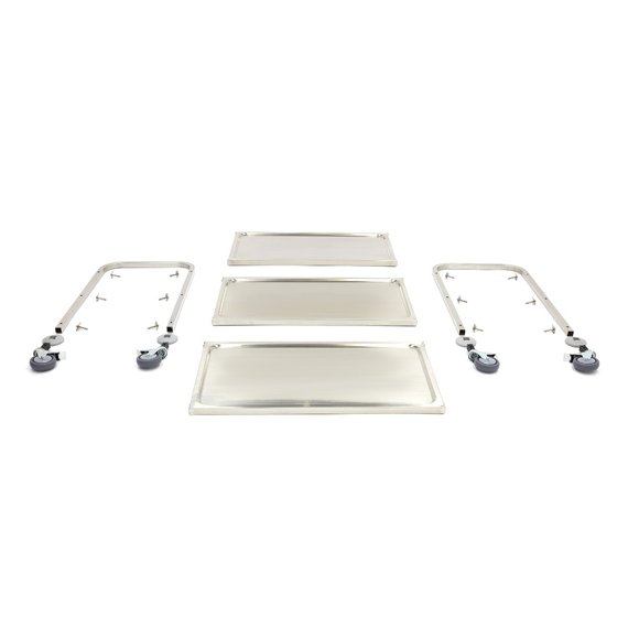 Maxima Gastro Servierwagen Edelstahl - 3 Regale 4 Maxima Gastro Servierwagen Edelstahl - 3 Regale