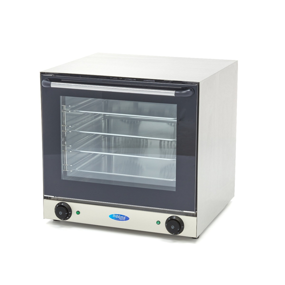 Maxima Gastro Konvektionsofen - Passt 4 Tabletts - Eingebauter Timer - Bis zu 300 ° C 4 Maxima Gastro Konvektionsofen - Passt 4 Tabletts - Eingebauter Timer - Bis zu 300 ° C