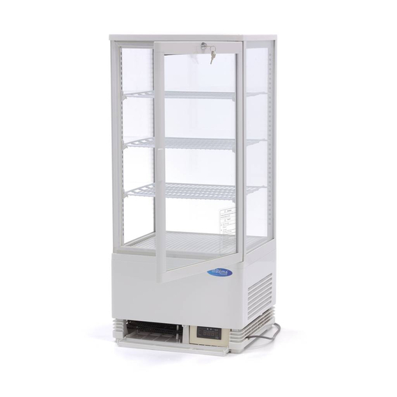 Maxima Gastro Kühlvitrine - 78 l - 43 cm - Weiß 4 Maxima Gastro Kühlvitrine - 78 l - 43 cm - Weiß
