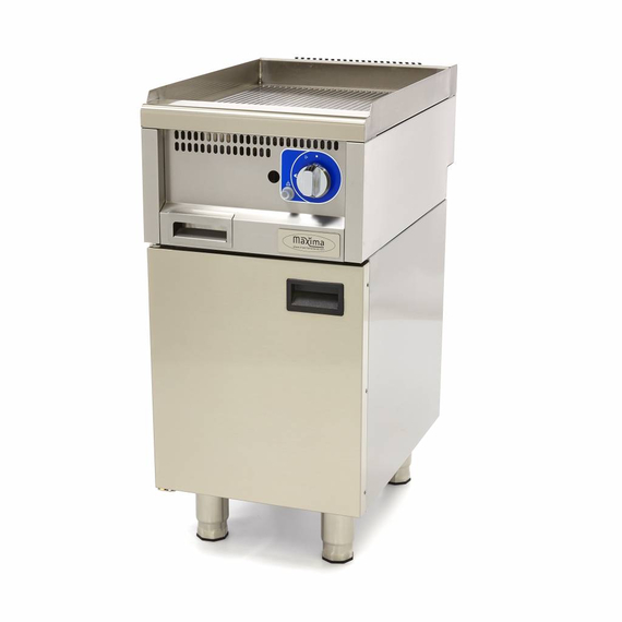 Maxima Gastro Grillplatte - Gerillt - Einzeleinheit - 60 cm Tief - Gas 5 Maxima Gastro Grillplatte - Gerillt - Einzeleinheit - 60 cm Tief - Gas