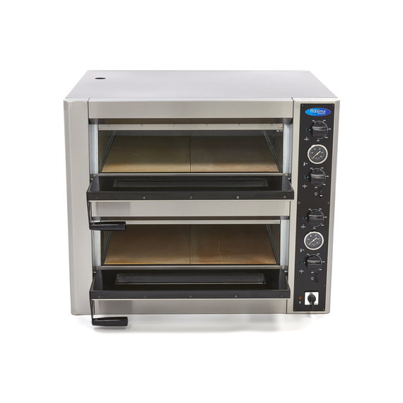 Maxima Gastro Pizzaofen - Passt 4 x Ø 30 cm Pizzas - Doppeldeck 6 Maxima Gastro Pizzaofen - Passt 4 x Ø 30 cm Pizzas - Doppeldeck