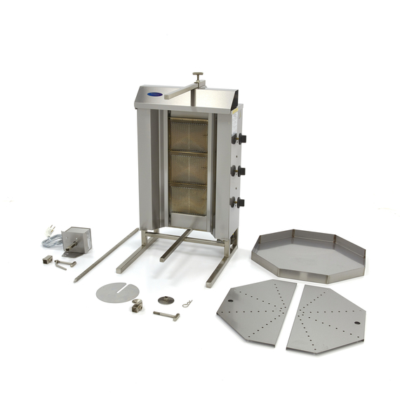 Maxima Gastro Dönergrill - 3 Brenner - 30 kg Fleisch - Gas 4 Maxima Gastro Dönergrill - 3 Brenner - 30 kg Fleisch - Gas