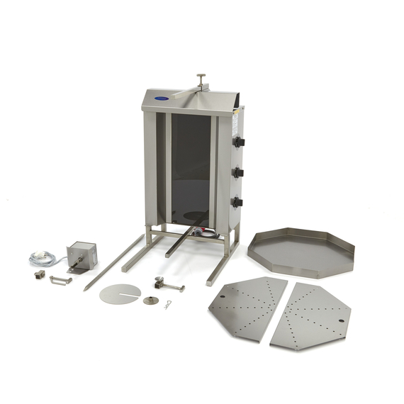 Maxima Gastro Dönergrill - 3 Brenner - 30 kg Fleisch - Elektrisch 4 Maxima Gastro Dönergrill - 3 Brenner - 30 kg Fleisch - Elektrisch