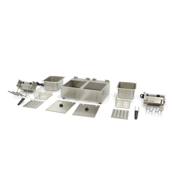 Maxima Gastro Fritteuse - 2 x 6 l - 2 Körbe - Bis zu 2,4 kg Pommes Frites 4 Maxima Gastro Fritteuse - 2 x 6 l - 2 Körbe - Bis zu 2,4 kg Pommes Frites