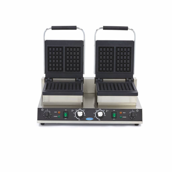 Maxima Gastro Waffelmacher - 4 Stück - Quadrat - Doppelte 5 Maxima Gastro Waffelmacher - 4 Stück - Quadrat - Doppelte