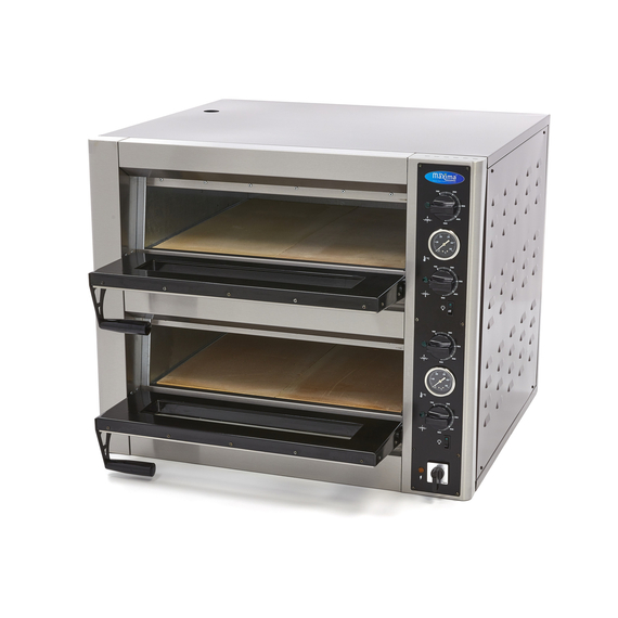 Maxima Gastro Pizzaofen - Passt 4 x Ø 30 cm Pizzas - Doppeldeck 5 Maxima Gastro Pizzaofen - Passt 4 x Ø 30 cm Pizzas - Doppeldeck