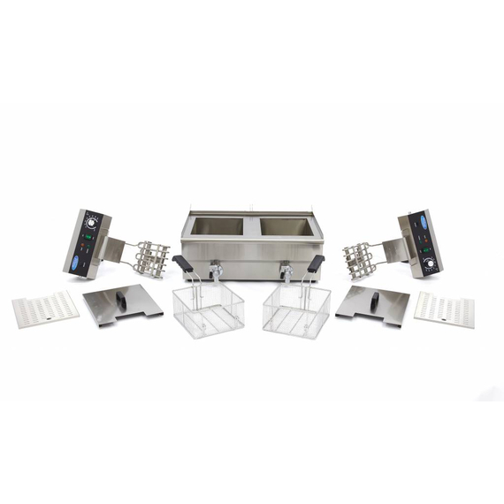 Maxima Gastro Fritteuse - 2 x 16 l - 2 Körbe - mit Ablasshahn 7 Maxima Gastro Fritteuse - 2 x 16 l - 2 Körbe - mit Ablasshahn