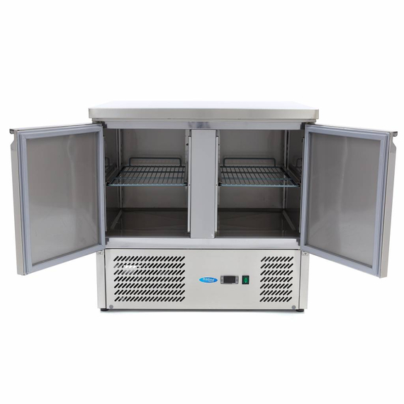 Maxima Gastro Kühltisch - 90 cm - 2 Türen 2 Maxima Gastro Kühltisch - 90 cm - 2 Türen