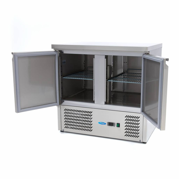 Maxima Gastro Kühltisch - 90 cm - 2 Türen 4 Maxima Gastro Kühltisch - 90 cm - 2 Türen