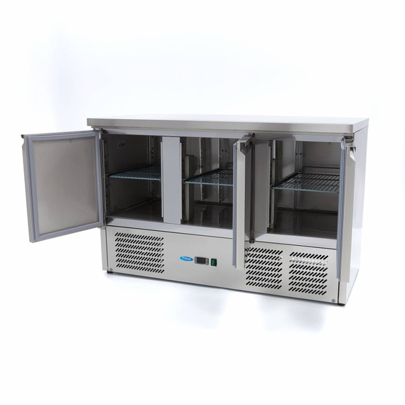 Maxima Gastro Kühltisch - 137 cm - 3 Türen 4 Maxima Gastro Kühltisch - 137 cm - 3 Türen