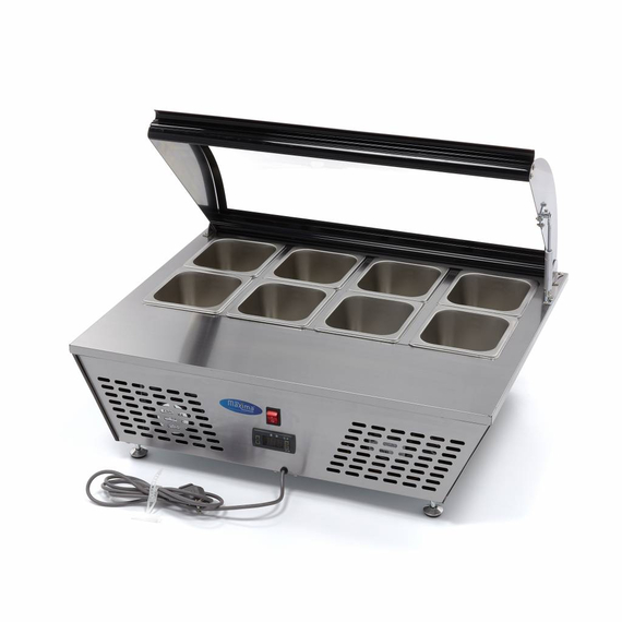 Maxima Gastro Saladette - 67 l - inkl. 8 x 1/6 GN - Tischplatte 1 Maxima Gastro Saladette - 67 l - inkl. 8 x 1/6 GN - Tischplatte