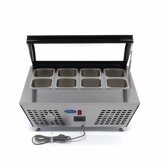 Maxima Gastro Saladette - 67 l - inkl. 8 x 1/6 GN - Tischplatte 5 Maxima Gastro Saladette - 67 l - inkl. 8 x 1/6 GN - Tischplatte