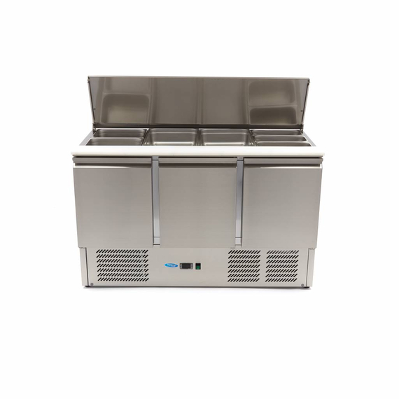 Maxima Gastro Saladette - 400 l - 137 cm - 3 Türen - inkl. Schneidebrett 5 Maxima Gastro Saladette - 400 l - 137 cm - 3 Türen - inkl. Schneidebrett