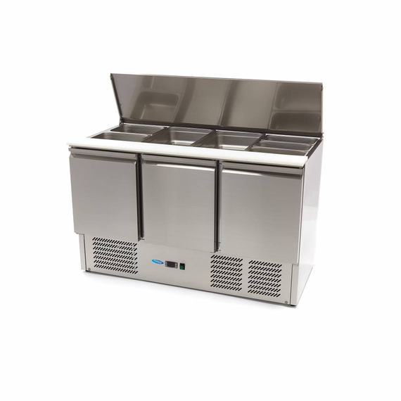 Maxima Gastro Saladette - 400 l - 137 cm - 3 Türen - inkl. Schneidebrett 1 Maxima Gastro Saladette - 400 l - 137 cm - 3 Türen - inkl. Schneidebrett