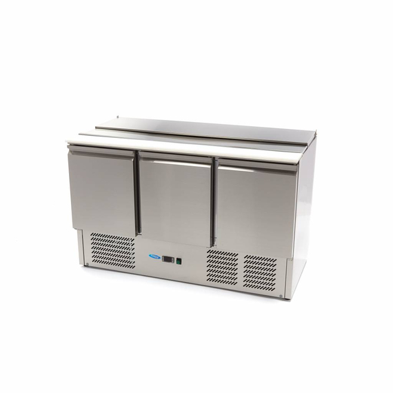 Maxima Gastro Saladette - 400 l - 137 cm - 3 Türen - inkl. Schneidebrett Maxima Gastro Saladette - 400 l - 137 cm - 3 Türen - inkl. Schneidebrett