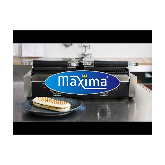 Maxima Gastro Kontaktgrill - Gerillt - Doppelgrillplatte - 2 x 22 cm 8 Maxima Gastro Kontaktgrill - Gerillt - Doppelgrillplatte - 2 x 22 cm