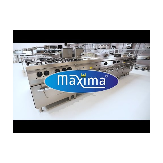 Maxima Gastro Heavy Duty Grillplatte - Gerilltes Chrom - Doppeleinheit - 70 cm Tief - Elektrisch 1 Maxima Gastro Heavy Duty Grillplatte - Gerilltes Chrom - Doppeleinheit - 70 cm Tief - Elektrisch