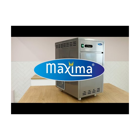 Maxima Gastro Eiswürfelmaschine - 30 kg/Tag - Zerkleinert/Flocken - Wasser Gekühlt 4 Maxima Gastro Eiswürfelmaschine - 30 kg/Tag - Zerkleinert/Flocken - Wasser Gekühlt
